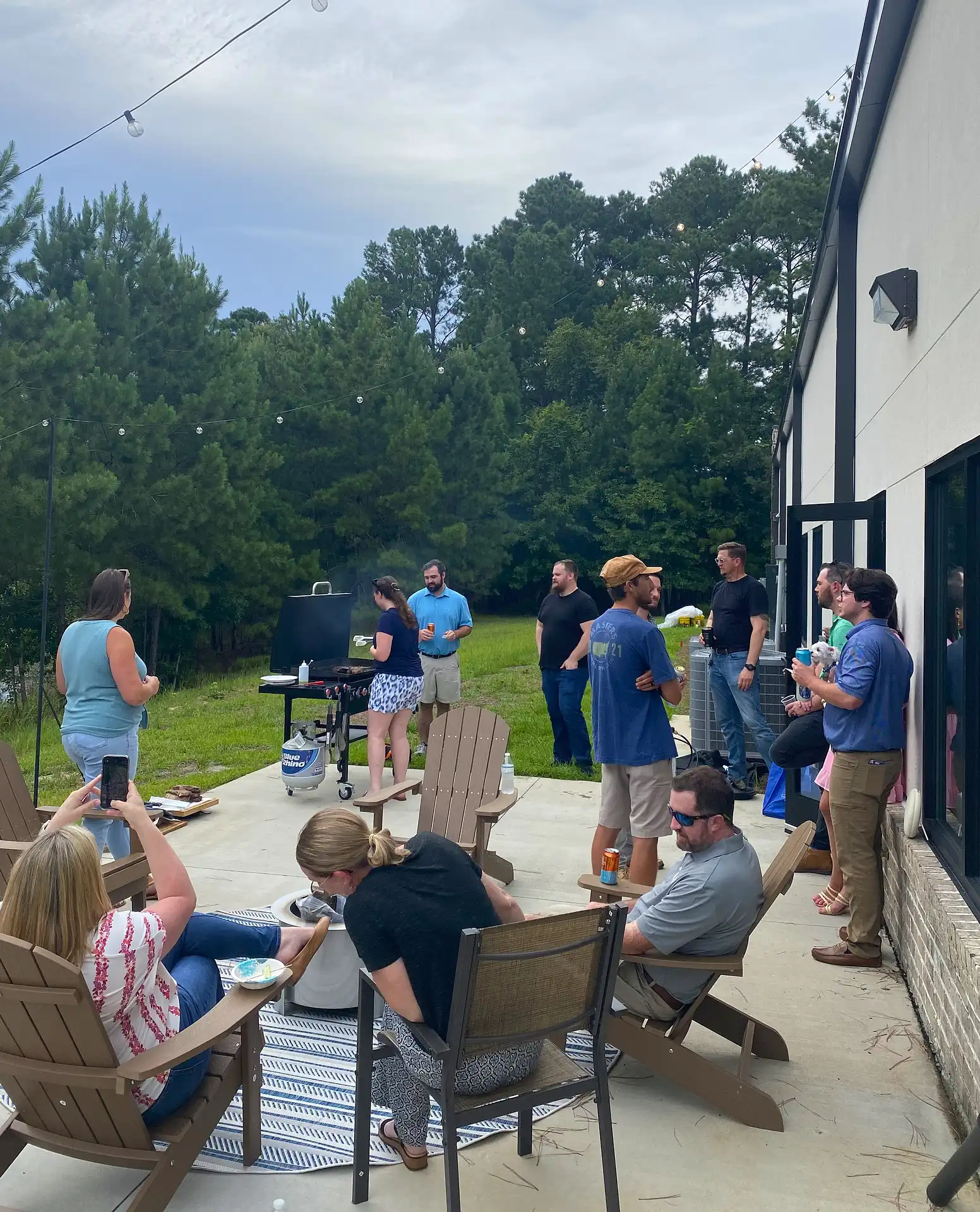 employees at a bbq
